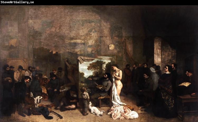 Gustave Courbet The Painter's Studio A Real Allegory (mk09)